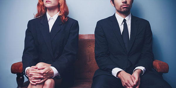 people waiting for job interview