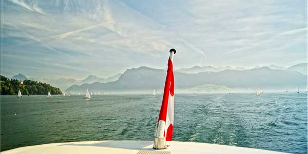 boat swiss flag