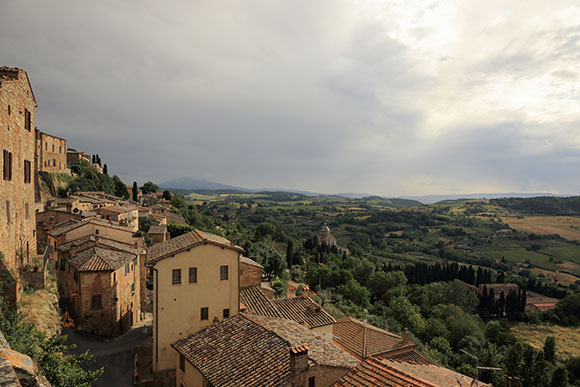 hillside view of tuscany