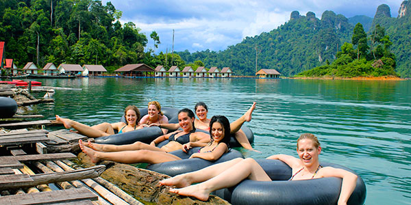 thaintro-floating-tubes Koh Sok National Park