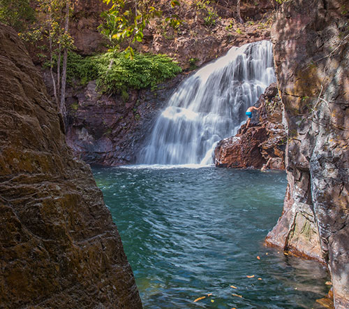 waterfall in kakadu australia