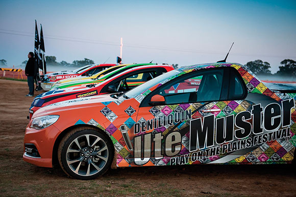 cars at deni ute muster festival