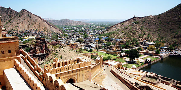 view from amber fort jaipur
