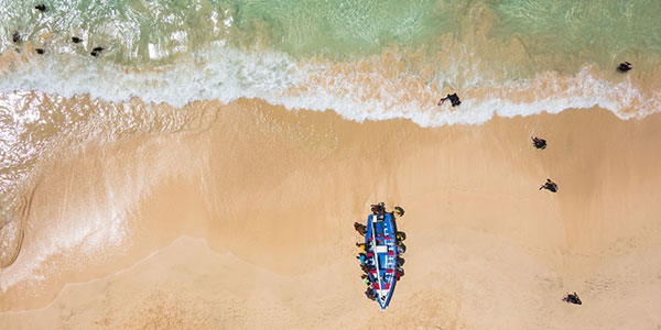 Cape-Verde Cape Verde aerial shot