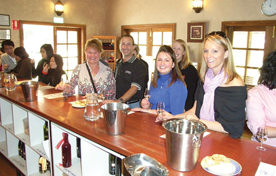 woman wine tasting hunter valley