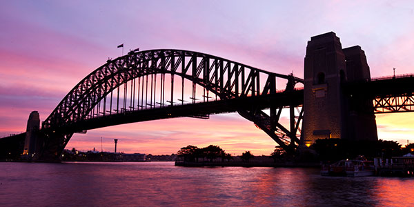 sydney-bridgeclimb-pink-sky sydney harbour bridge climb pink sky