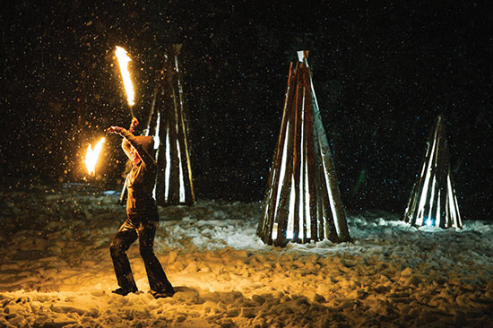 girl dancing at horizon festival in bansko