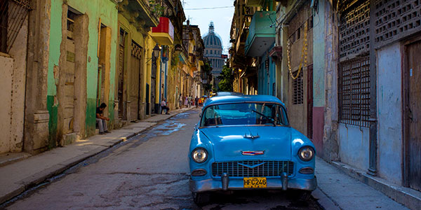 vintage car in cuba