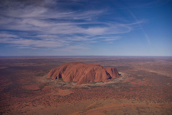 uluru helicopter ride outback australia