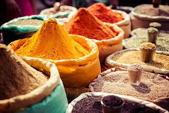 Delhi spice market