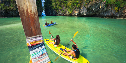 canoeing thailand travel