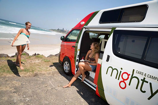 mighty-campers-van drive a campervan around australia