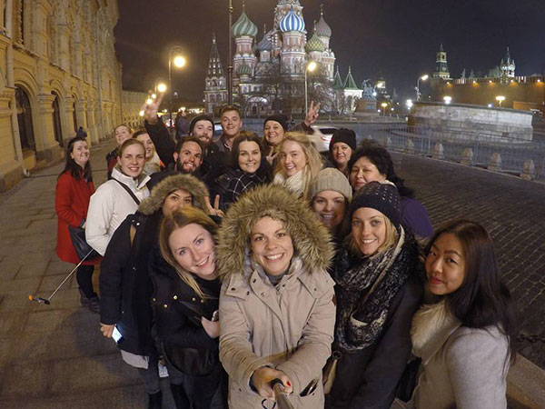 Group tour in Russia