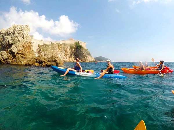 Kayaking on a Croatia sailing holiday