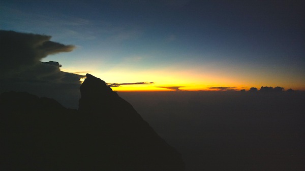 Mount Agung at sunrise