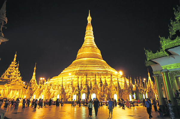 Golden temple in Laos