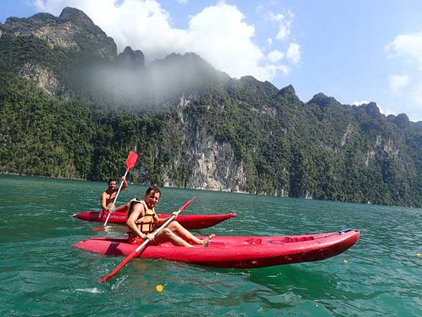 Kayaking on Koh Sok Lake
