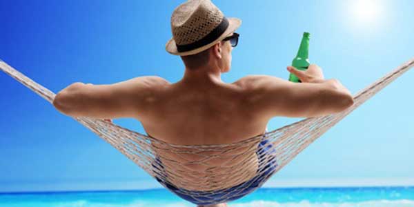 man-beach-beer man on the beach