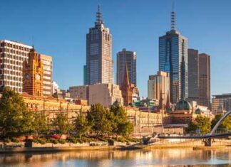 Melbourne city skyline