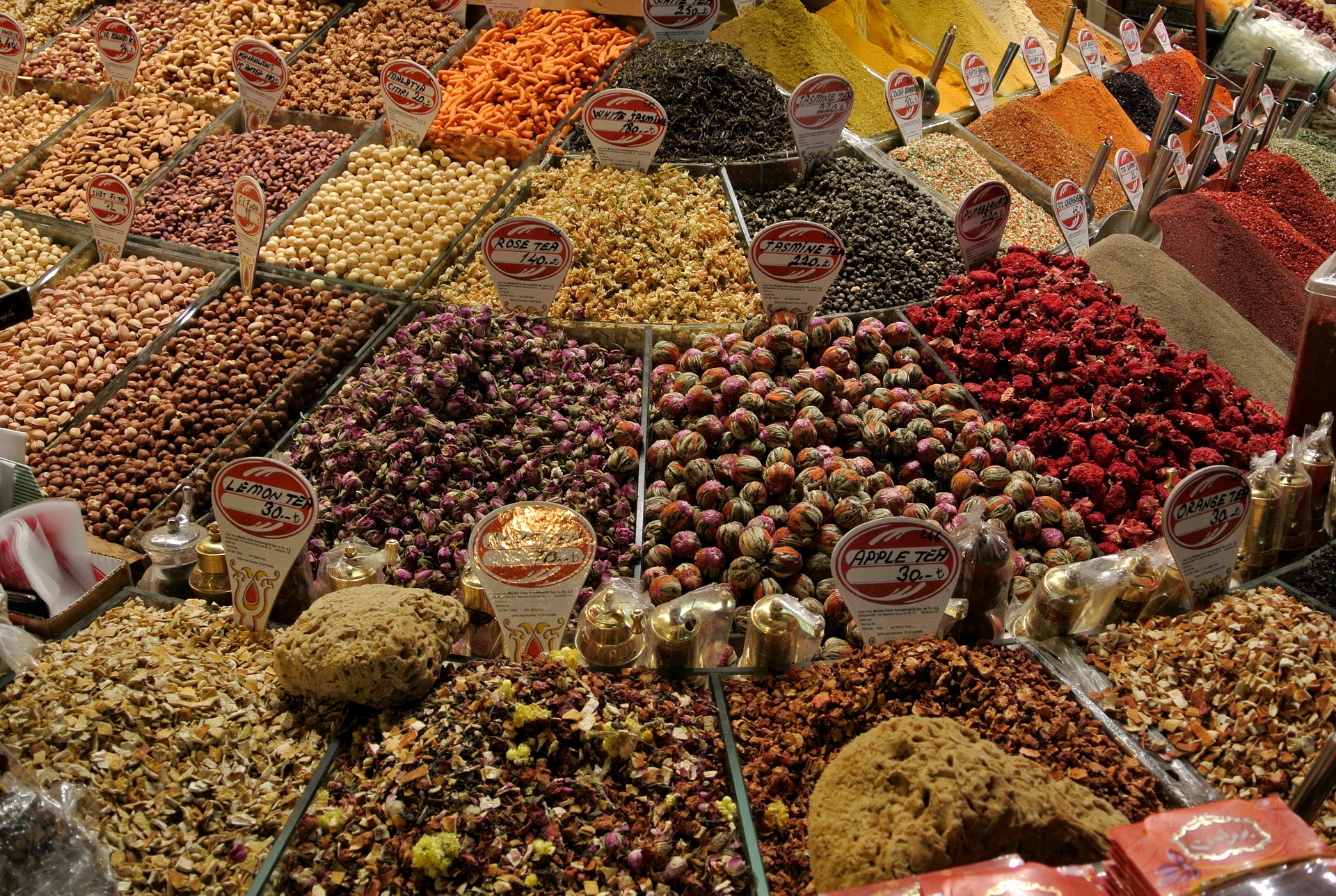 Spices in market in Turkey