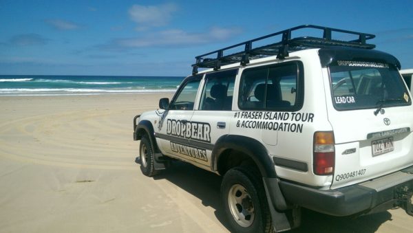 Drop Bear Adventures 4wd Car on 75 Mile Beach
