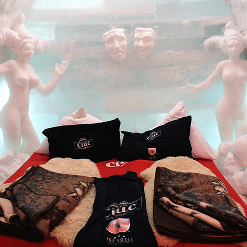 Ice Hotel Bedroom