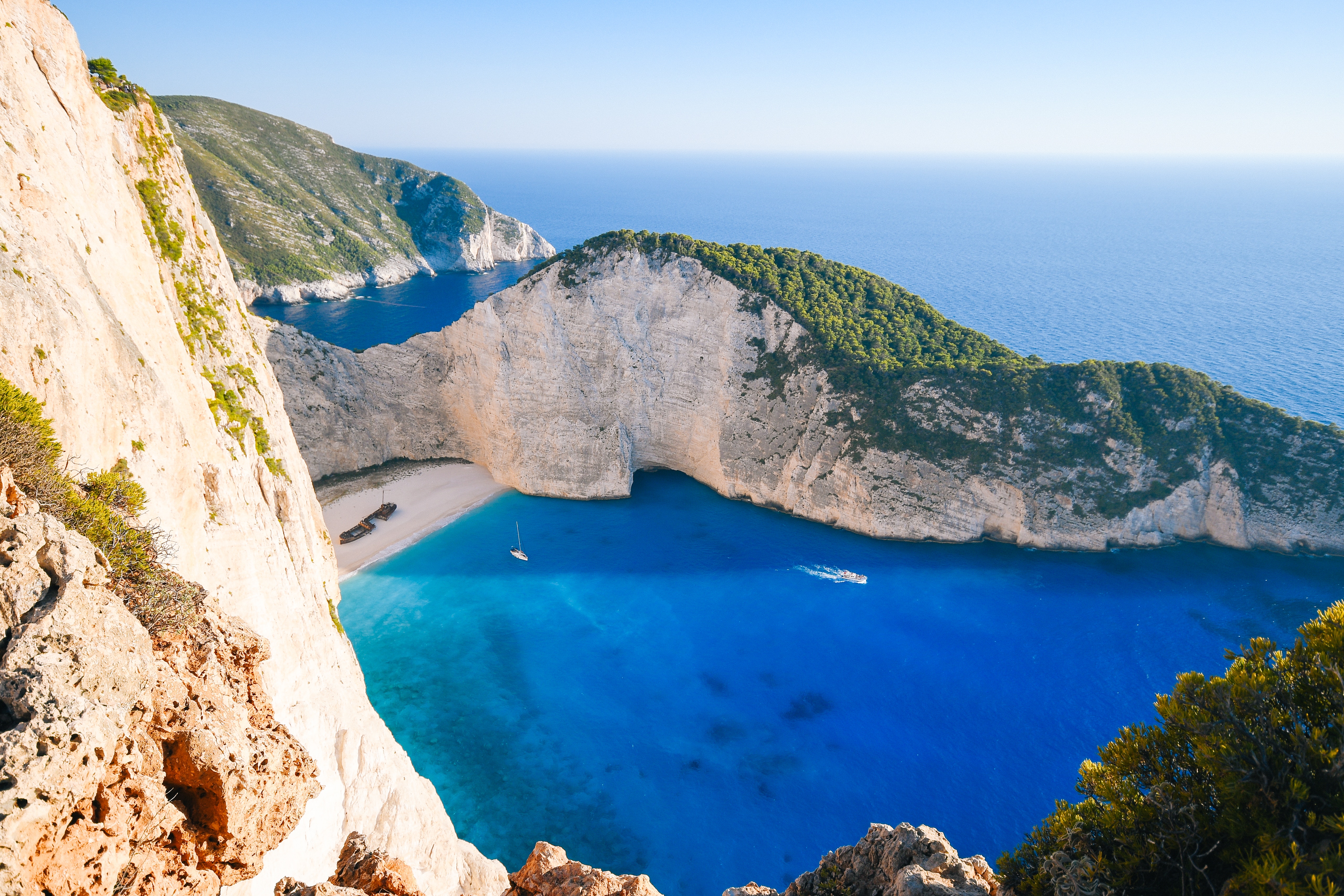 a cove in greece