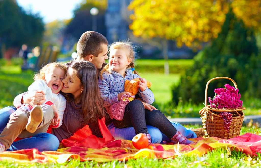 family at park