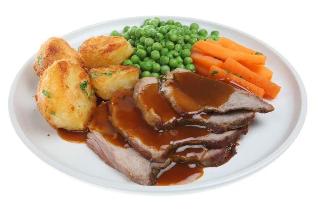 Traditional British Sunday roast