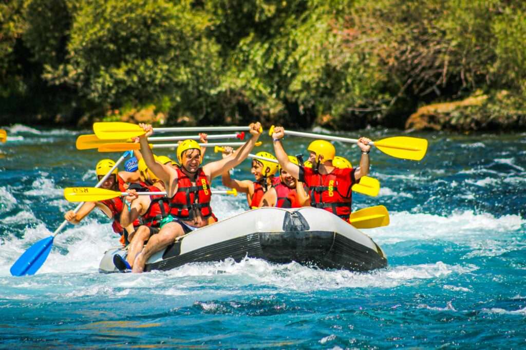 Water Rafting In The Tully River