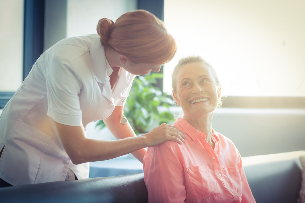 Female nurse consoling senior woman Nursing Jobs in Adelaide