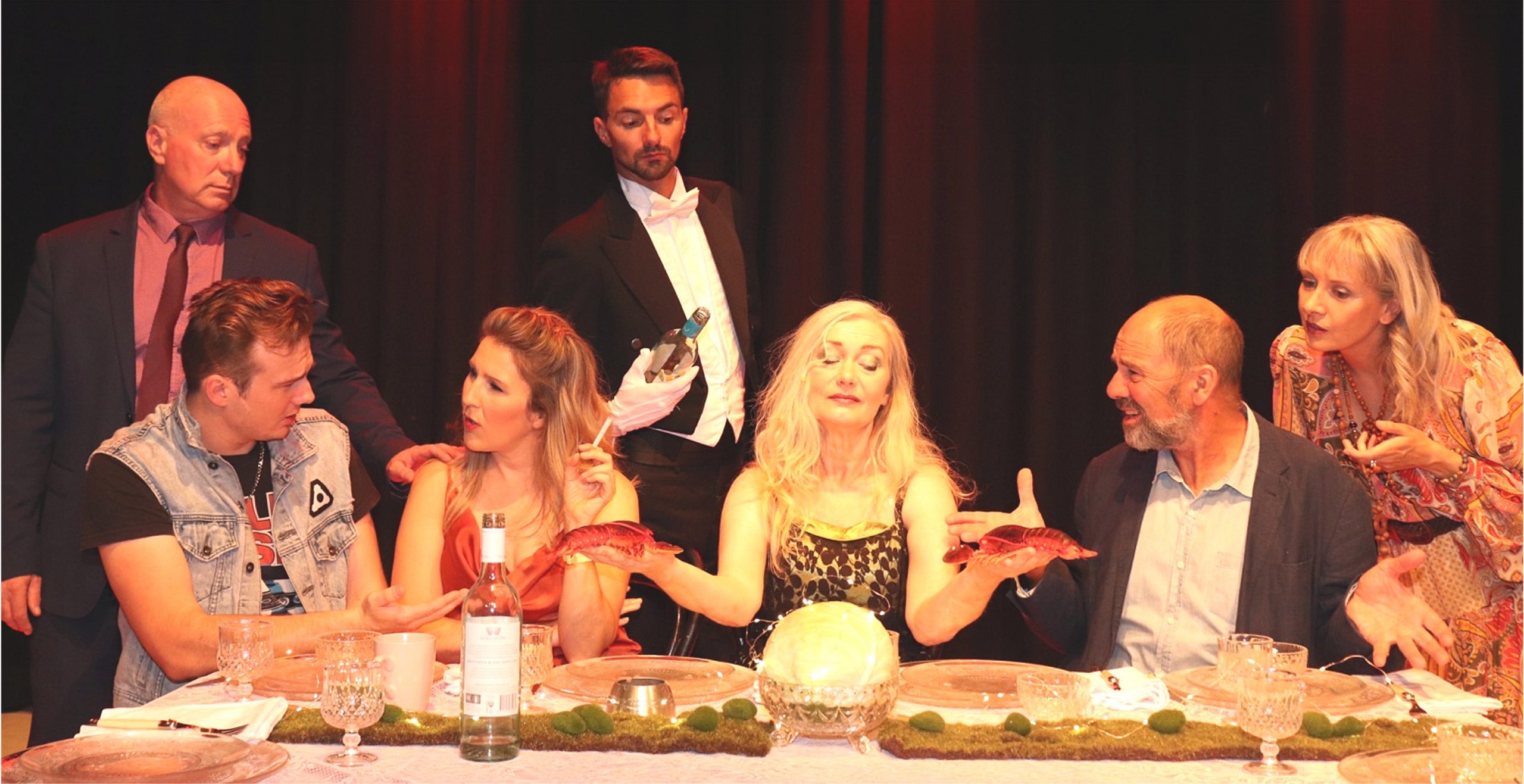 dinner1 Written by Moira Buffini and directed by Virginia Moore Price, Dinner dishes out an evening from hell