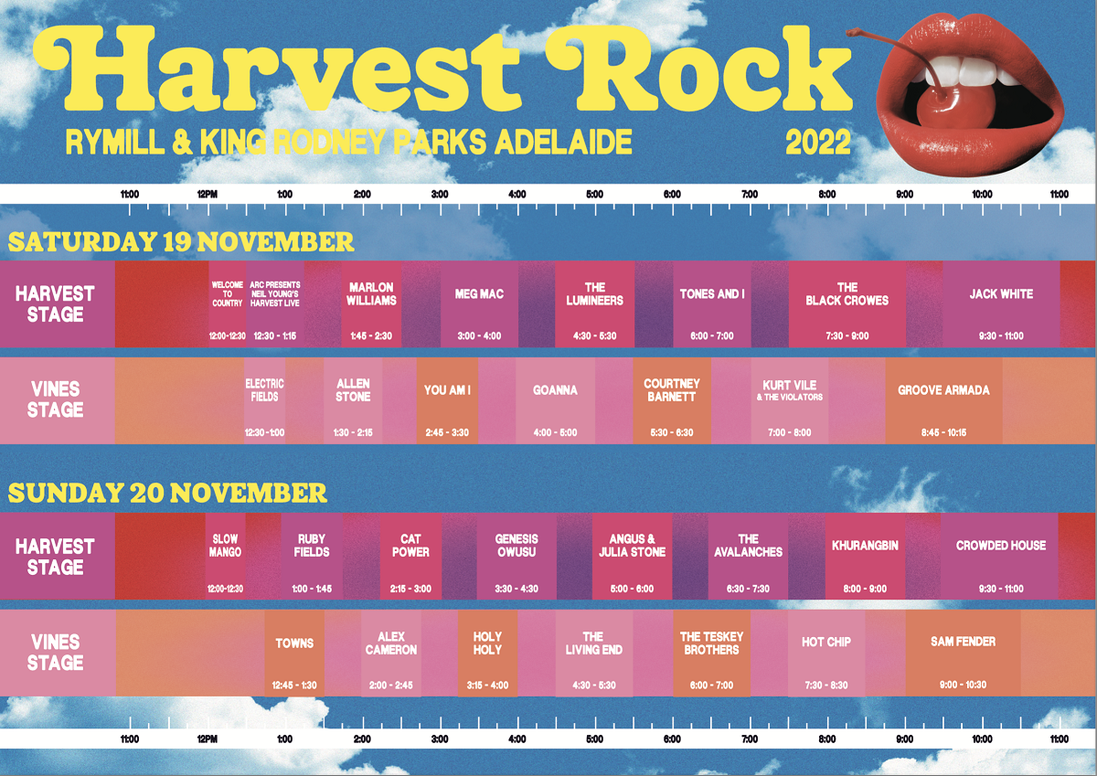 HARVEST ROCK SET TIMES, APP & EXCLUSIVE DINING EXPERIENCES