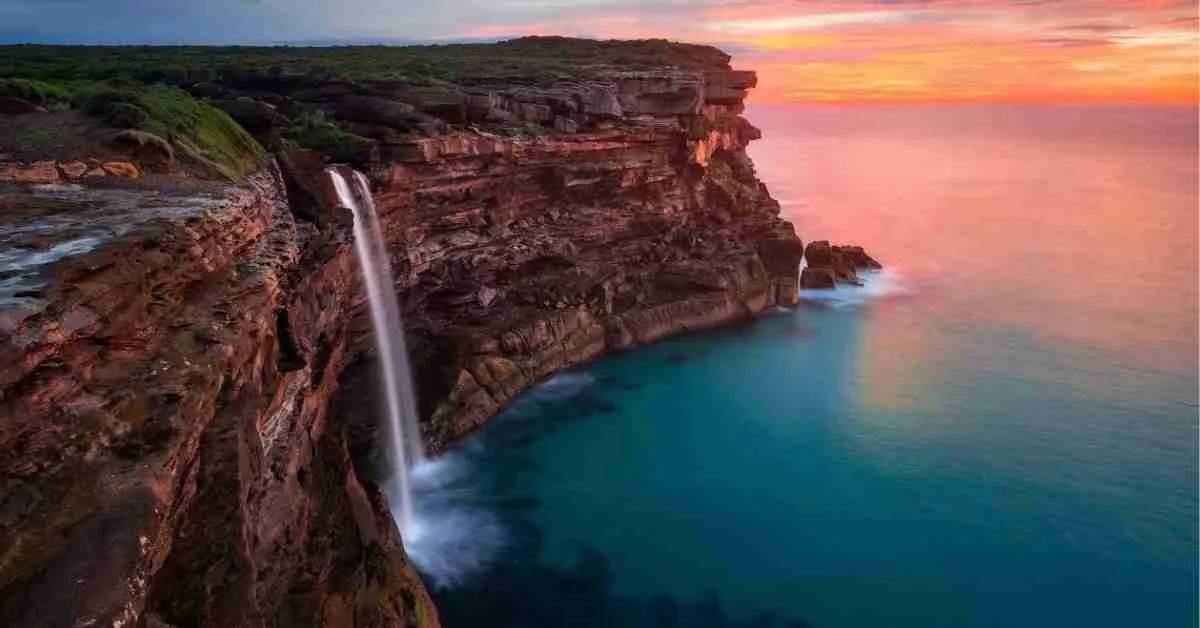 Curracurrong waterfalls in sydney new south wales
