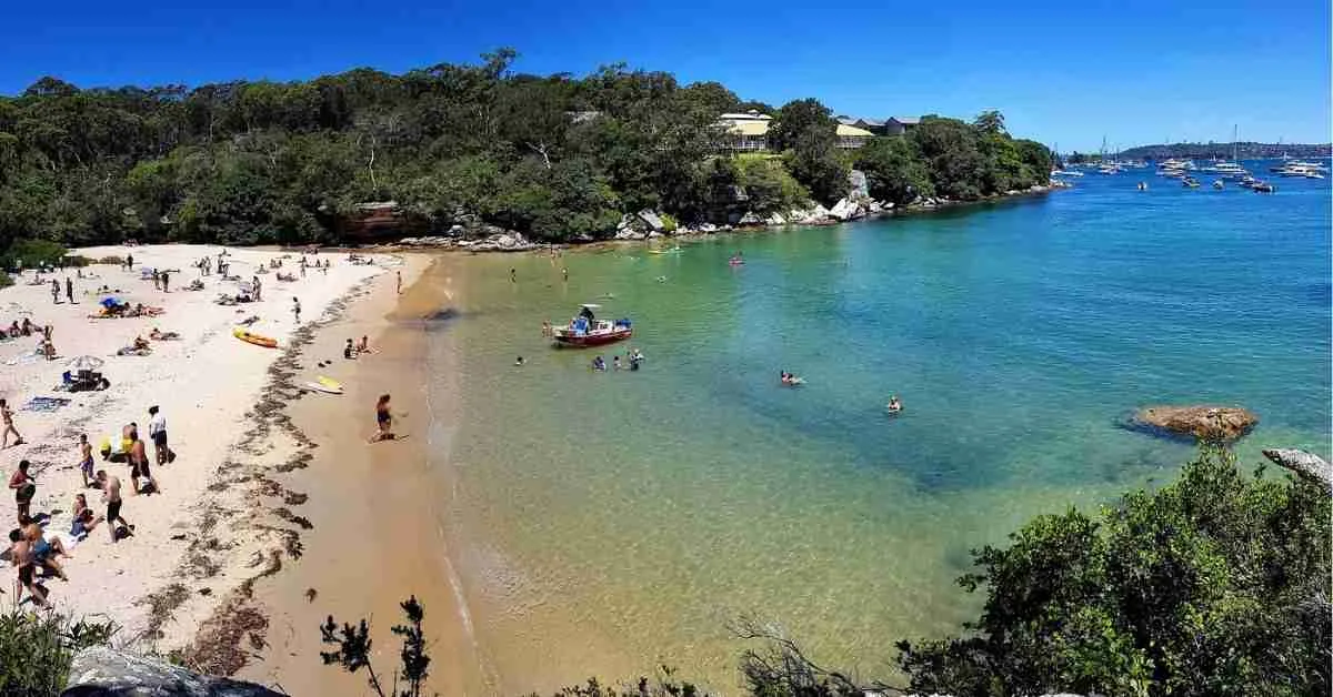 Collins Flat Beach waterfalls in sydney new south wales