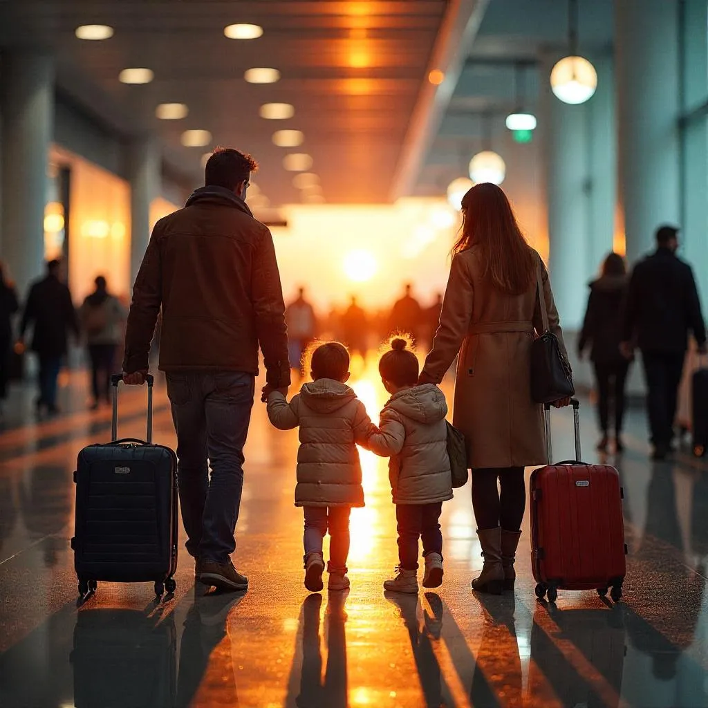 Airport travel warning for the usa