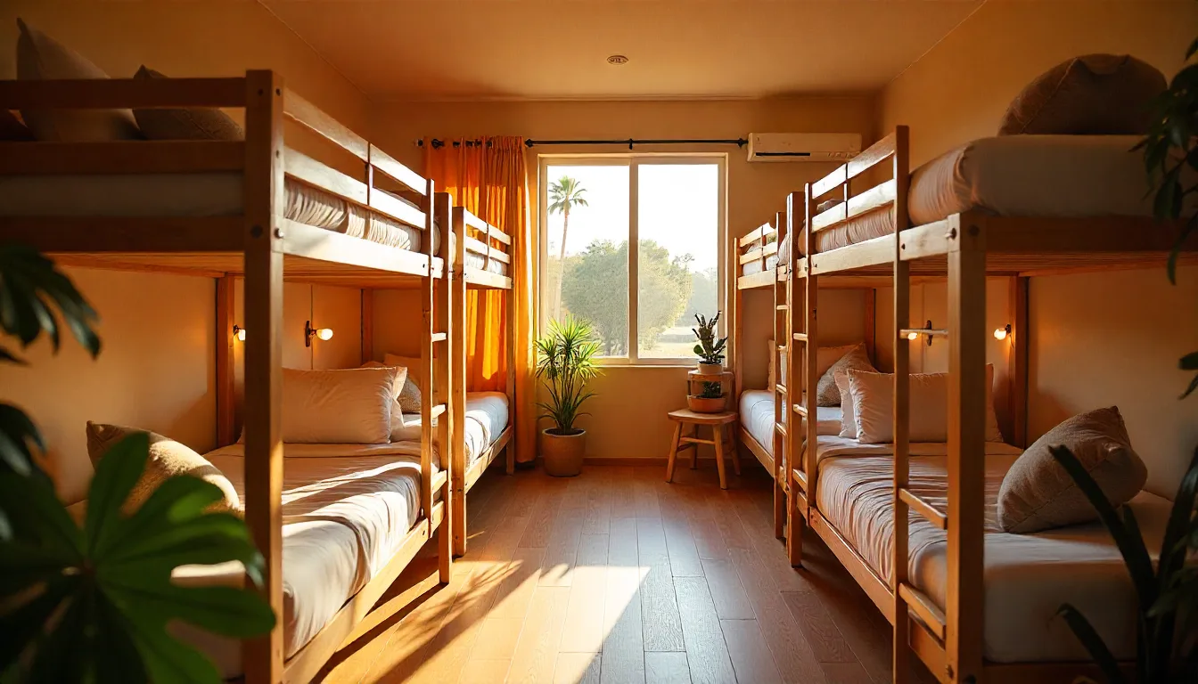 A clean, modern female-only dormitory in a Broome backpacker hostel female backpacker hostels in broome