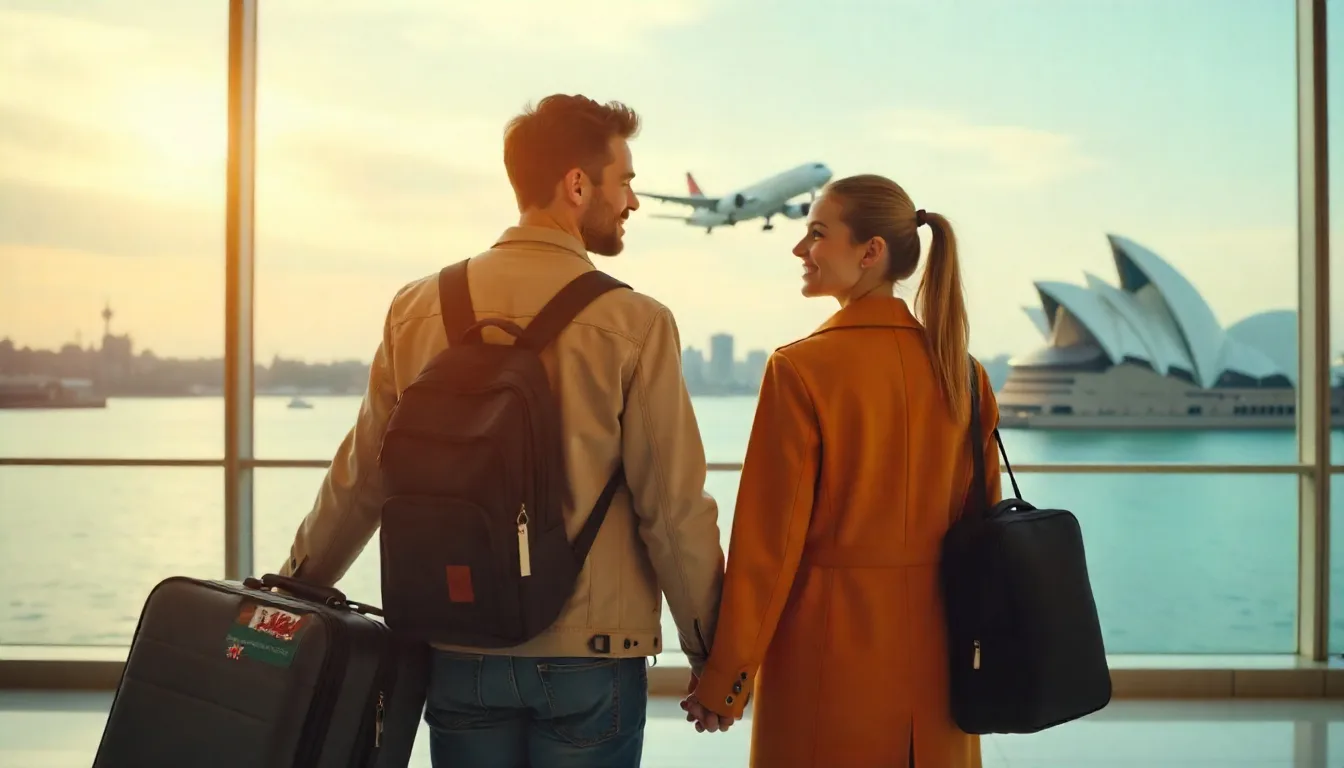 A hopeful young professional couple skilled migration from wales to australia
