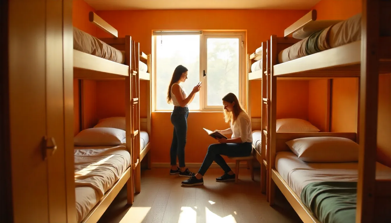 A modern, clean female-only dormitory in a Brisbane backpacker hostel female backpacker hostels in brisbane