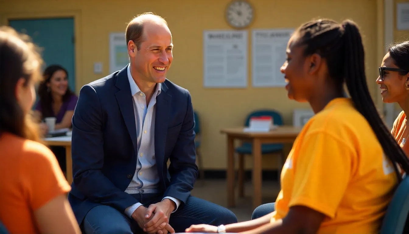Prince William meeting young people supported by Centrepoint Prince William Visits Sheffield to Promote Homelessness Project